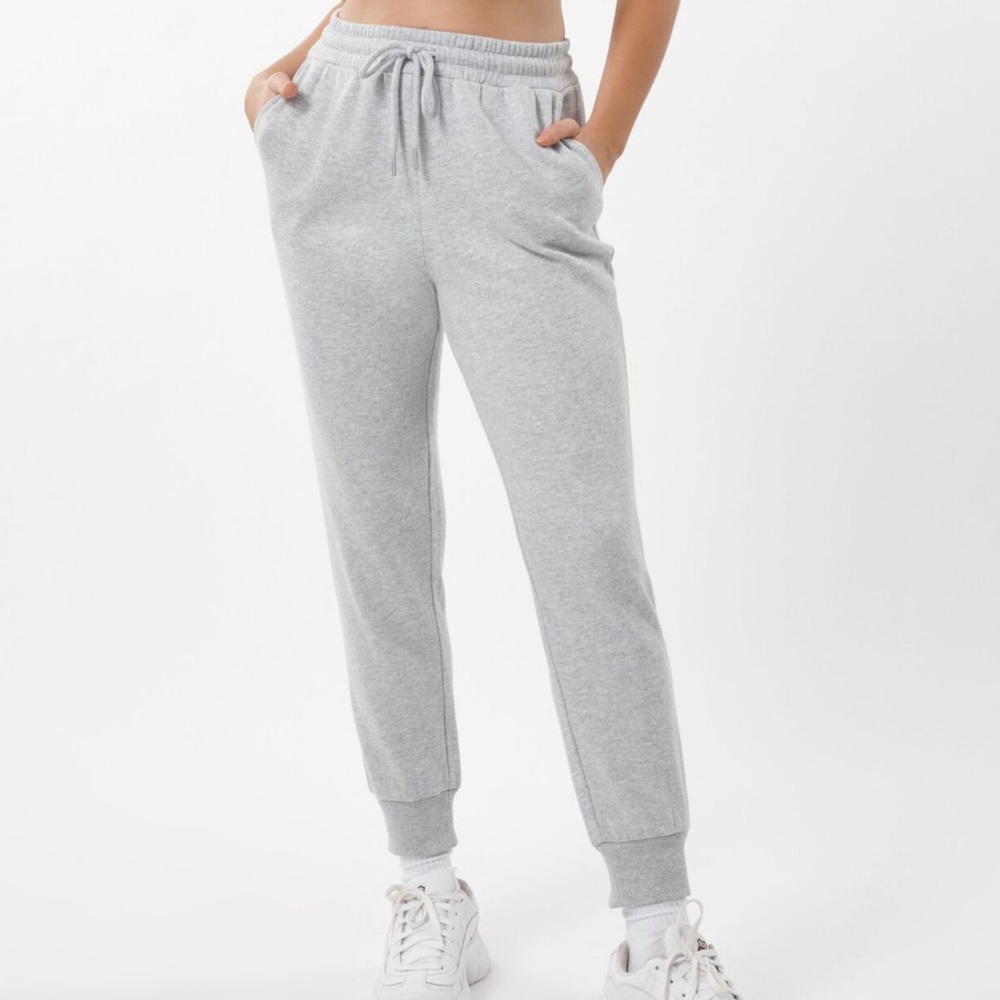 light gray joggers